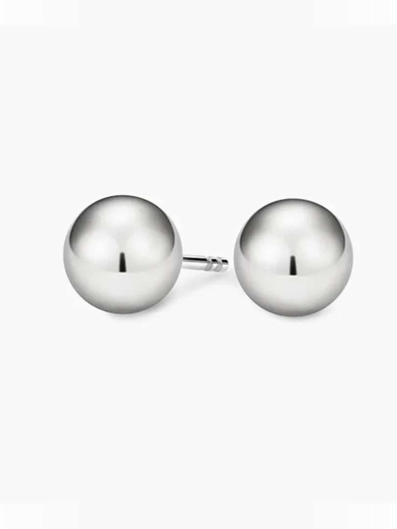Brilliant Earth Sterling Silver Ball Stud Earrings - Nwt — image 2 of 8